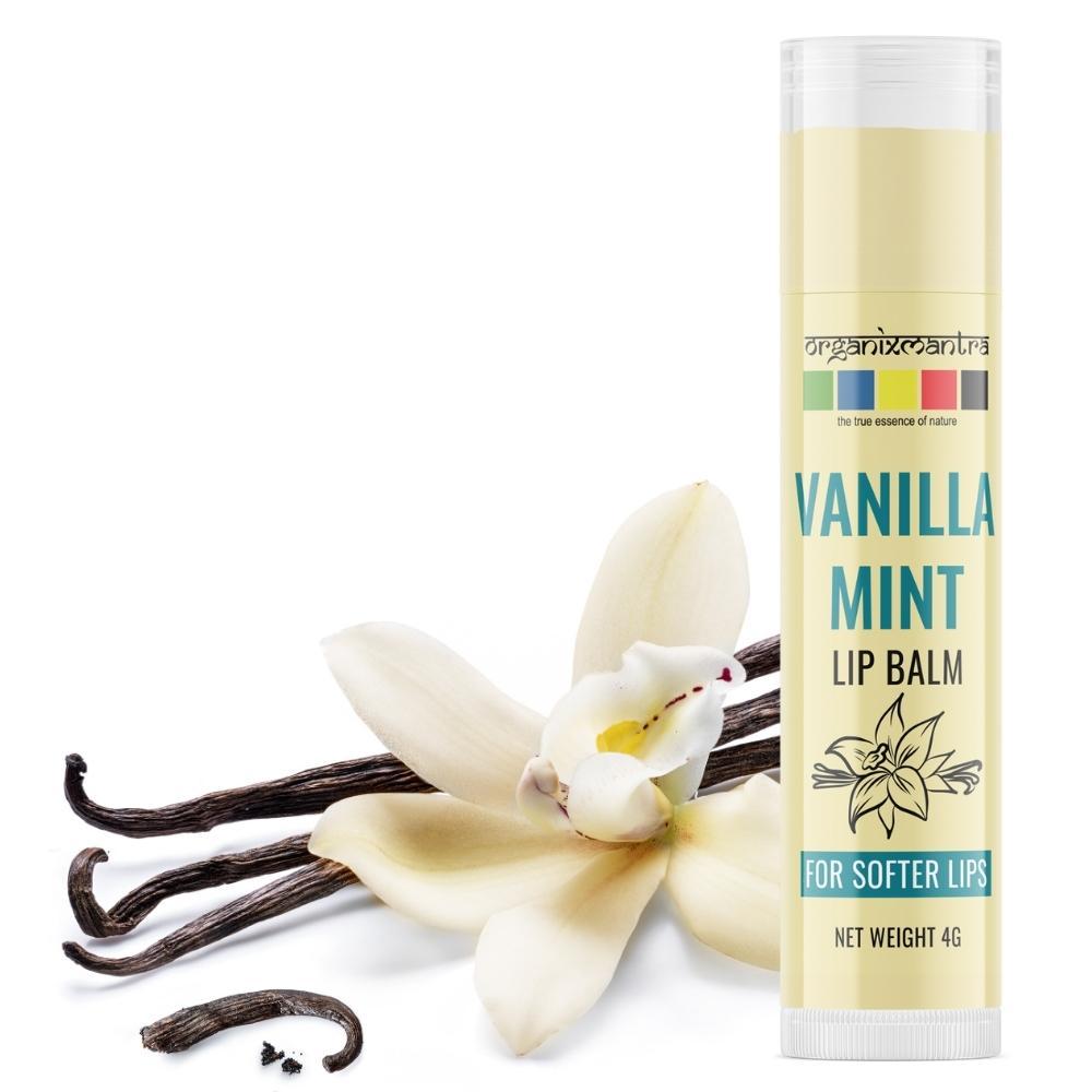 Organix Mantra Vanilla Mint Lip Balm, Soothing Lip Care with Refreshing Flavor 4G