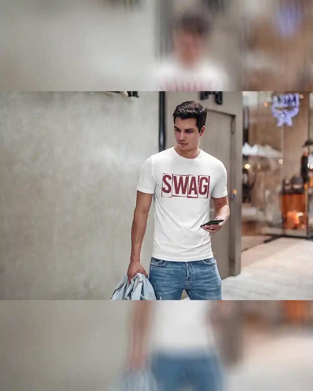 Swag Statement T-Shirt For Men Elevate Your Style - S