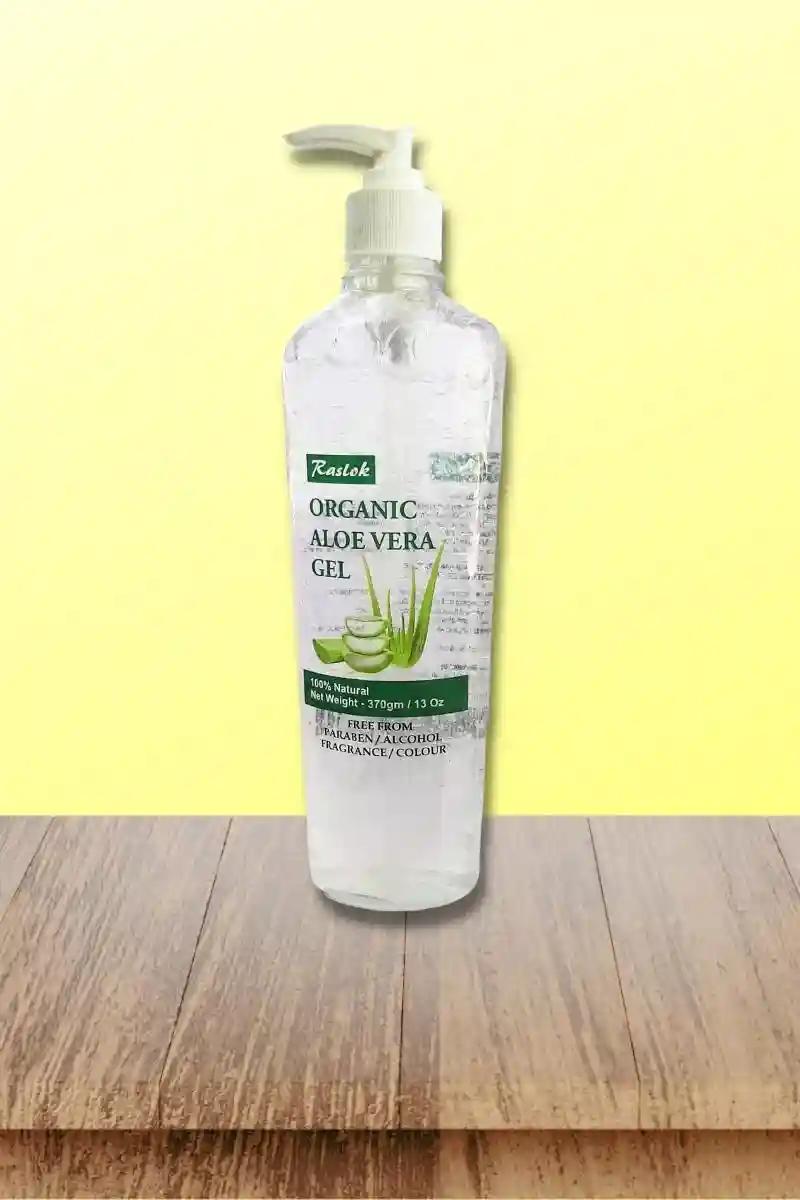 Raslok Pure & Natural Organic Aloe Gel - 370 Gm (Natural)