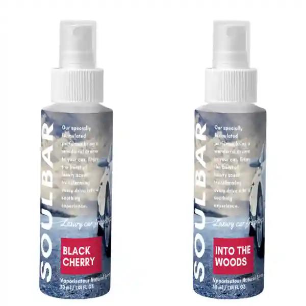 Black Cherry & Into The Woods Car Perfume Spray - Pack of 2