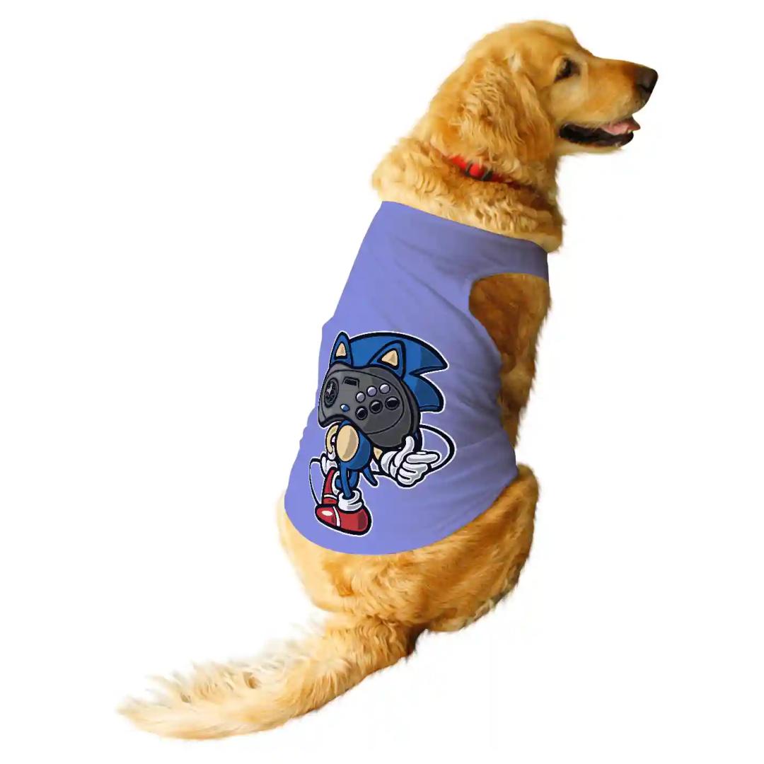 Ruse Player Head Too Printed Round Neck Vest Tank Tees Gift For Dogs - Lavender