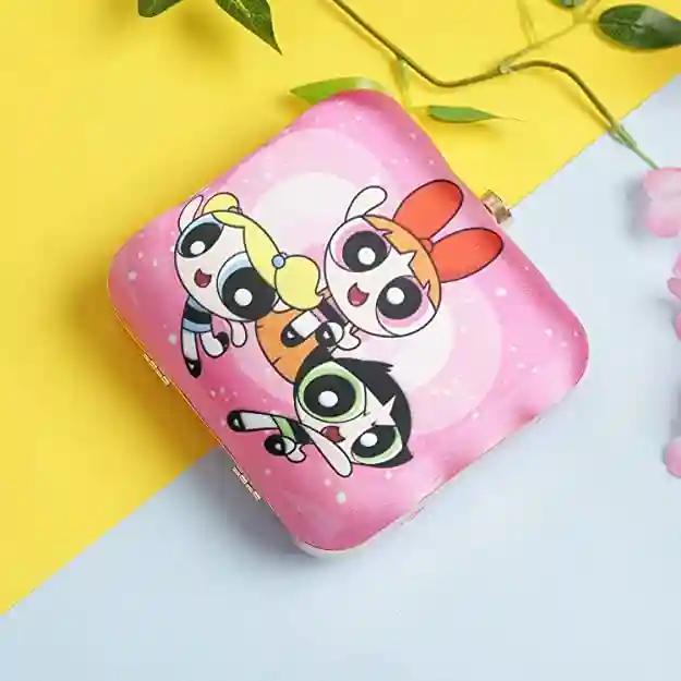 Powerpuff Girls Printed Designer Clutch For Women