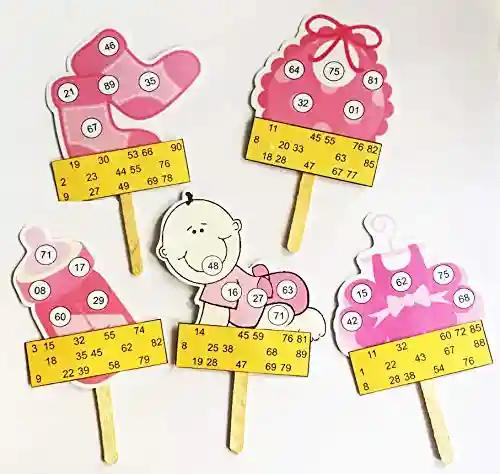 Woodcraft Original Baby Shower Themed Tambola Tickets for Parties -15 Pcs Set