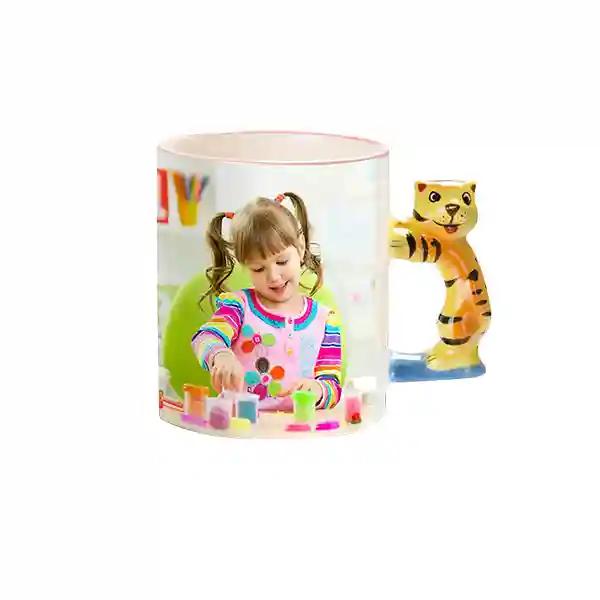 Customized Animal Handle Photo Mug