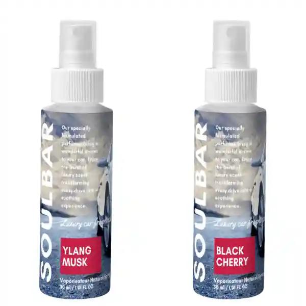 Ylang Musk & Black Cherry Car Perfume Spray - Pack of 2