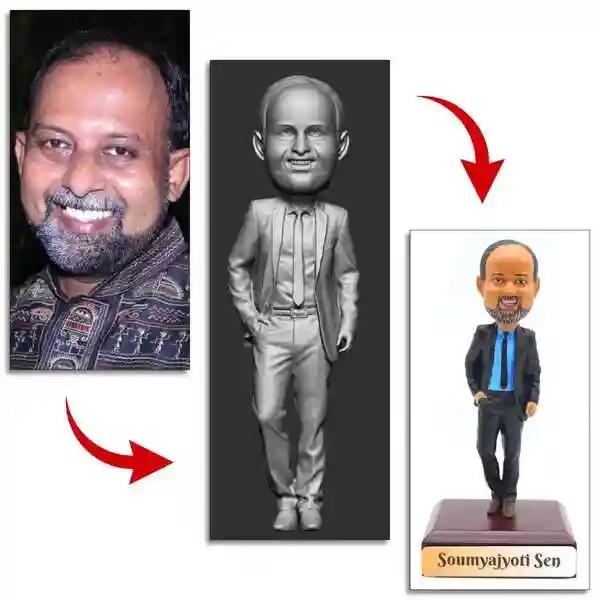 Personalised Bobblehead 3D Miniature With Business Man Body