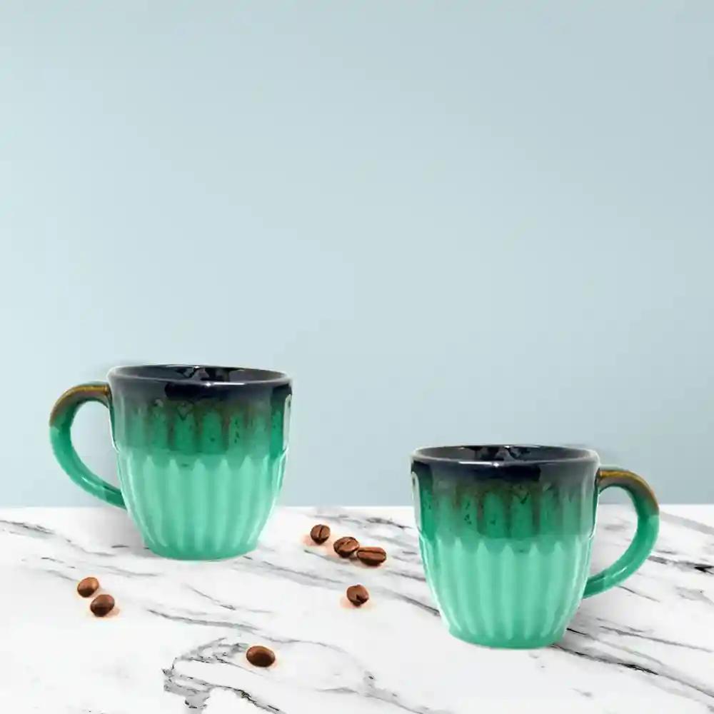 Ceramic Handmade Polished Studio Tea & Coffee Cup - Pack of 2