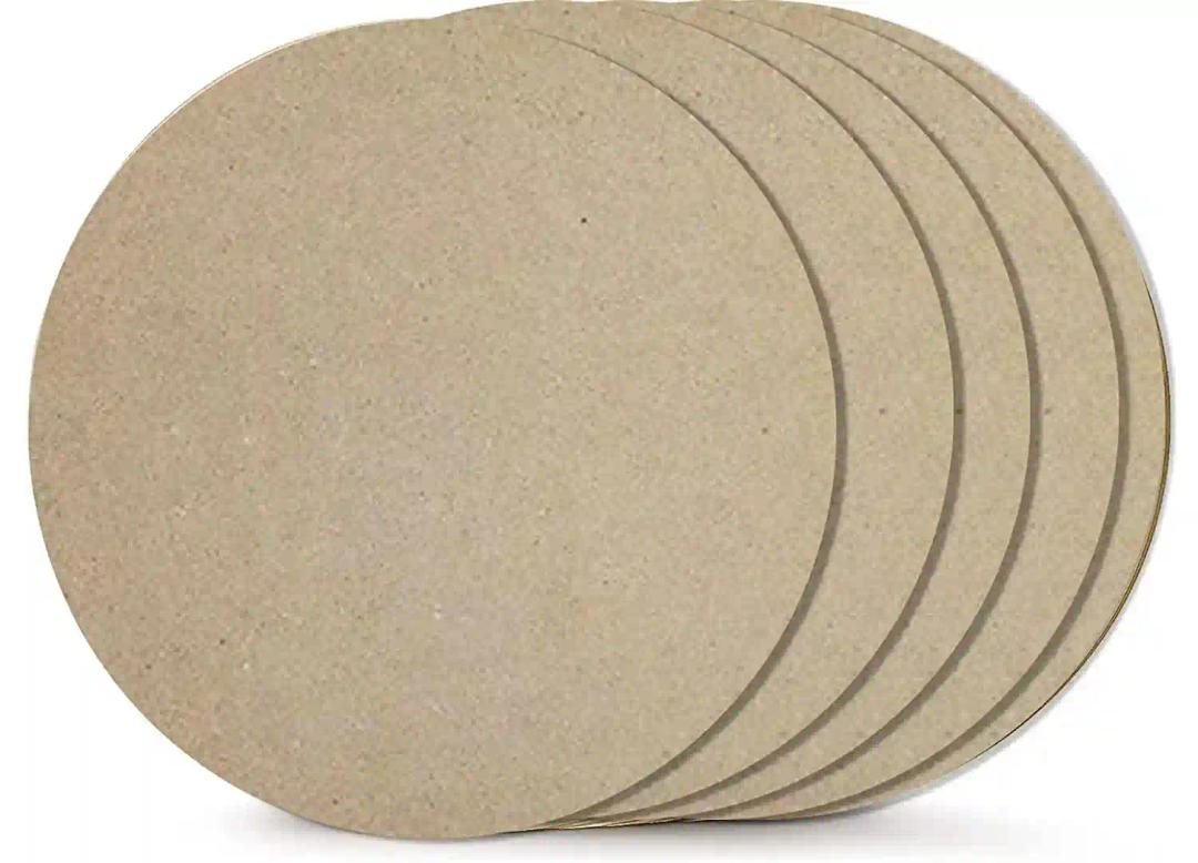 Woodcraft Original Wood MDF Round Board Sheets 12 inch - Pack Of 6