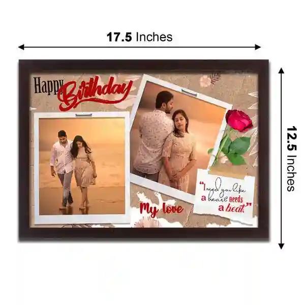 Personalised Photo Frame Collage for Wife Birthday