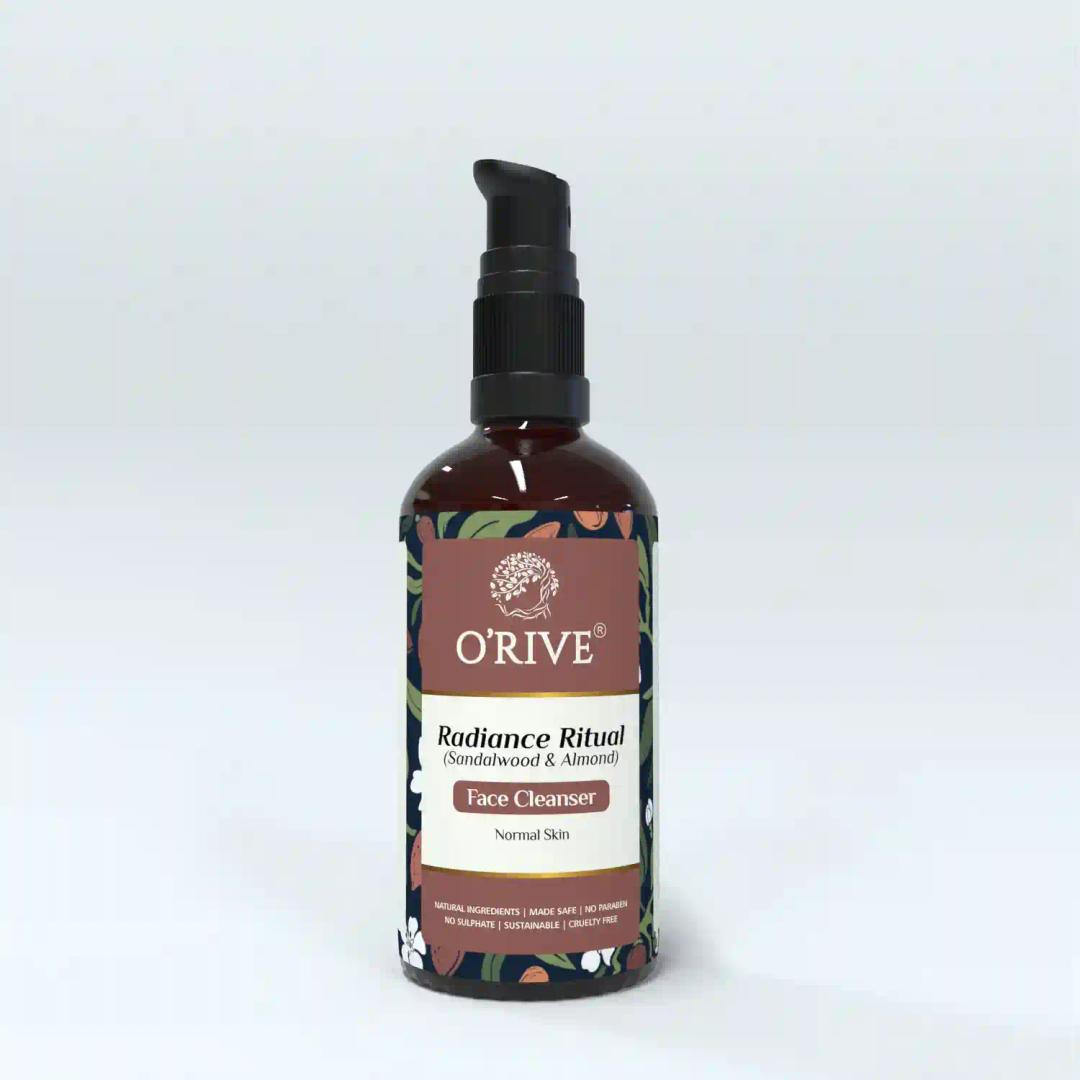 Orive Radiance Ritual Face Cleanser (Sandalwood & Almond) - 50 Ml