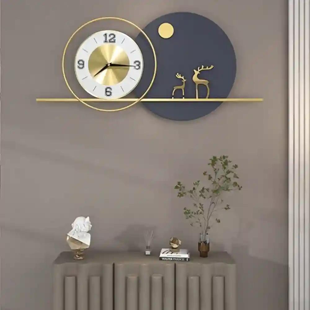 Deer With Circular Wall Clock