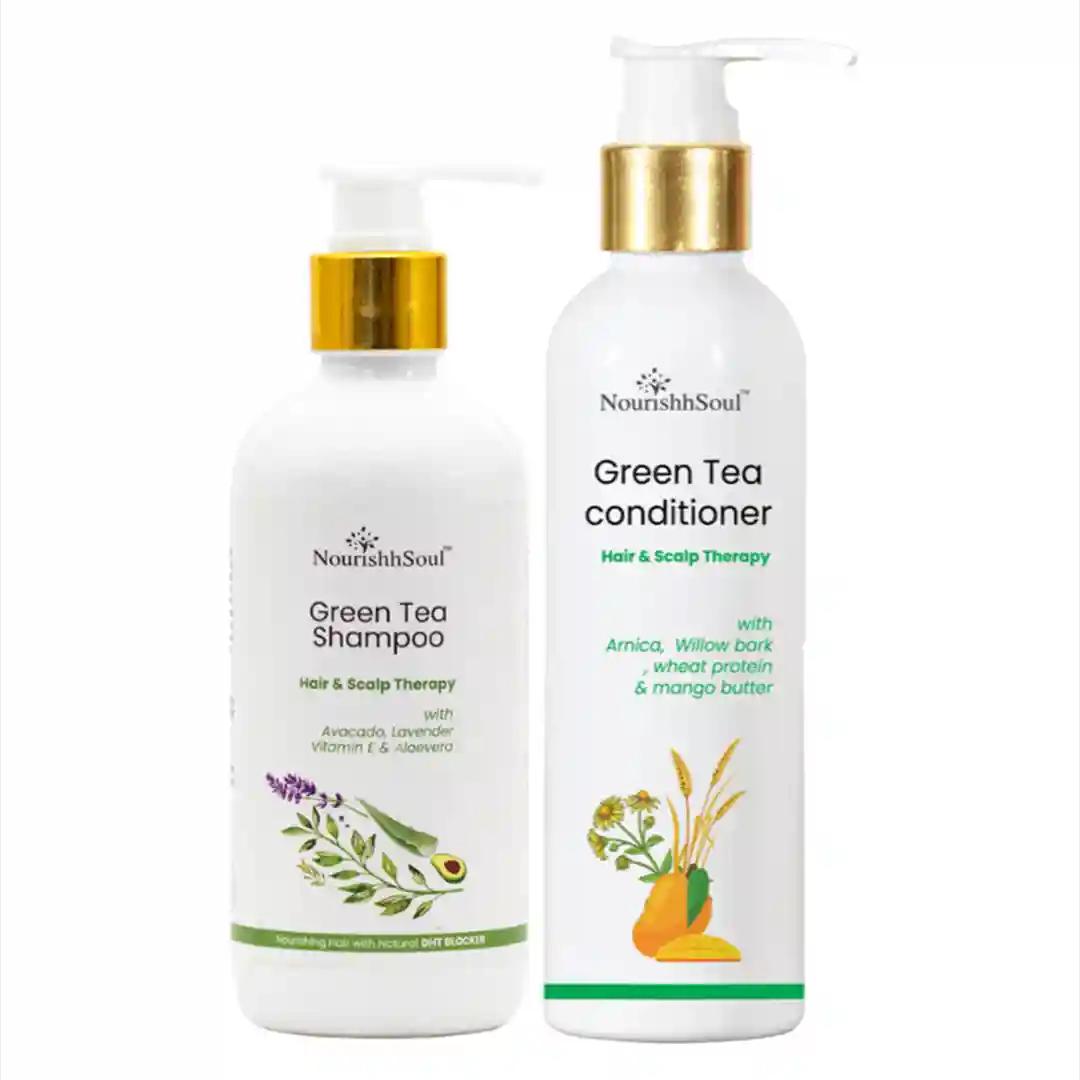 NourishhSoul Hair & Scalp Therapy Kit- Green Tea Shampoo & Green Tea Conditioner