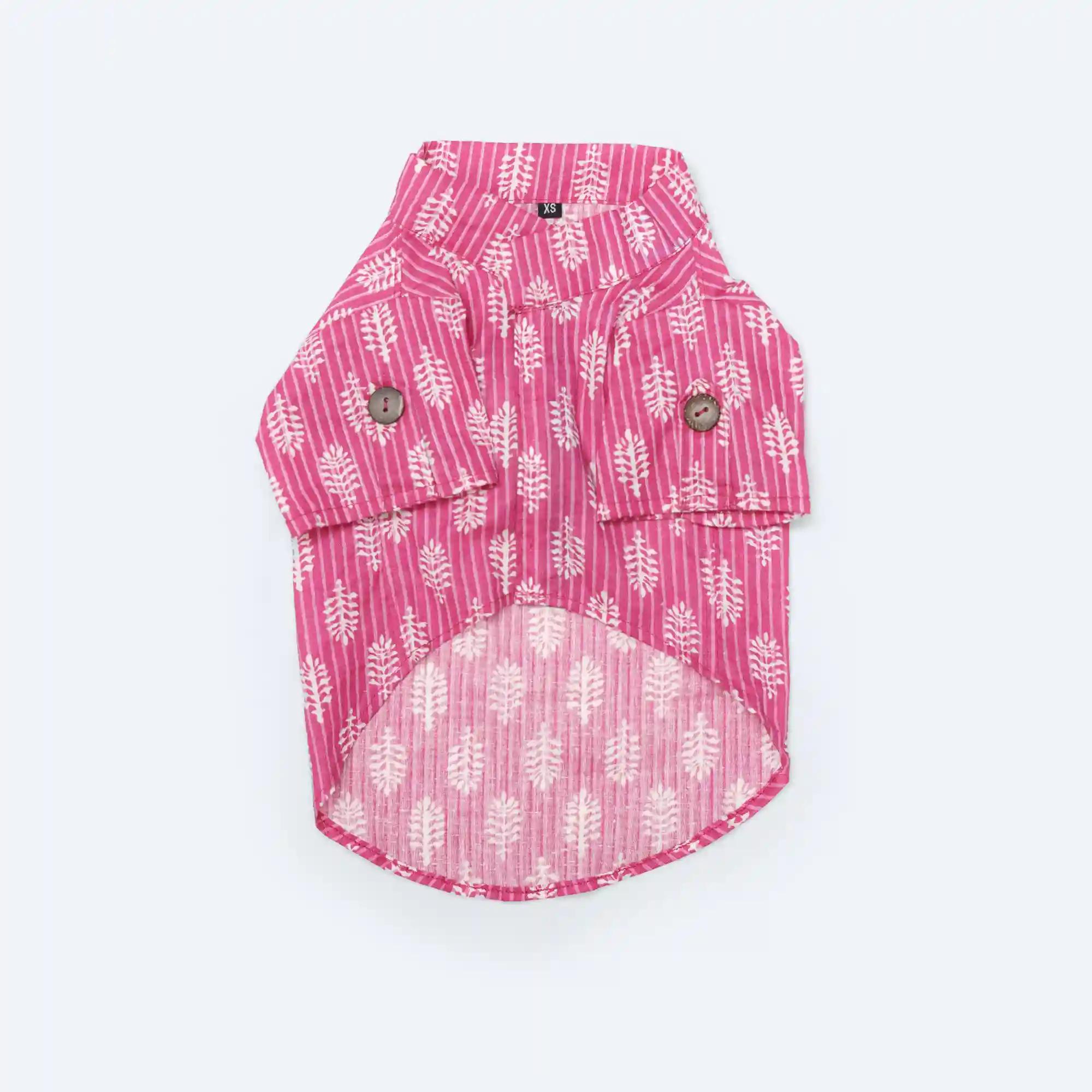 Heritage HandBlock Kurta : Pink (XXS)