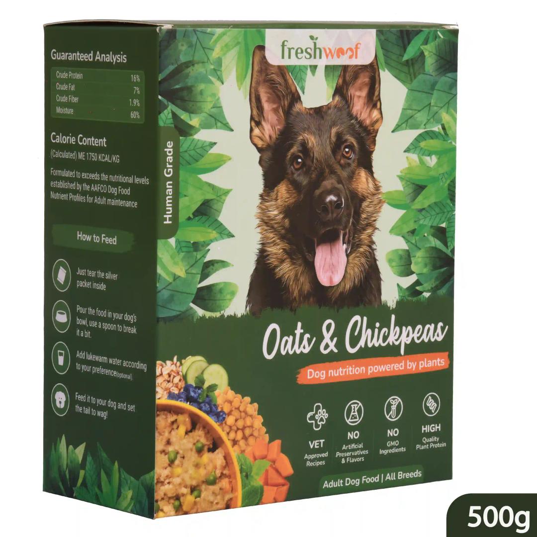 All Natural Vegetarian/Vegan Wet Dog Food - Oats & Chickpeas Set of 2