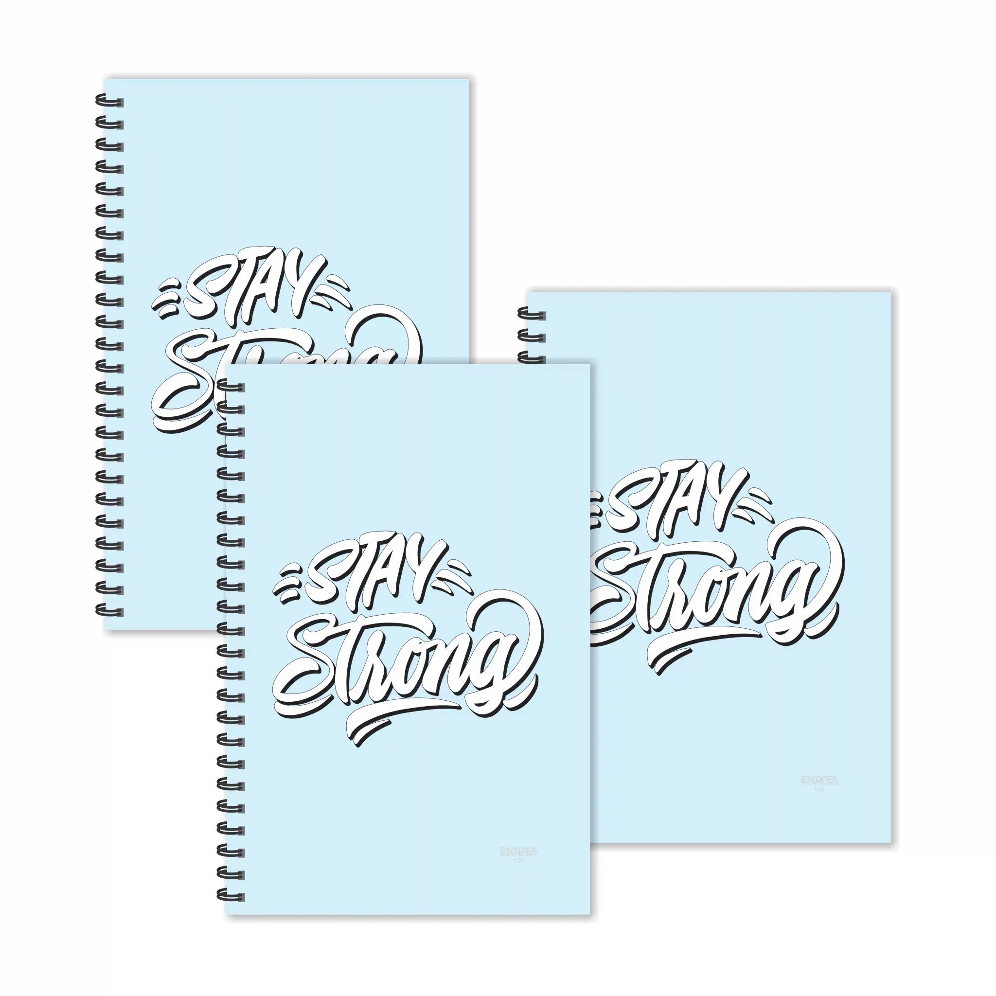 Stay Strong Motivational Diaries - Pack Of 3