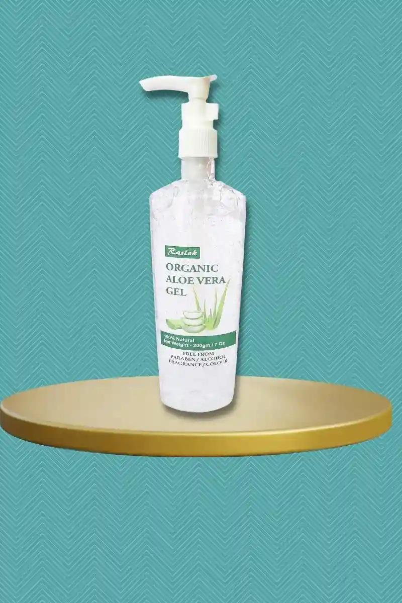 Raslok Pure & Natural Organic Aloe Gel - 200 Gm (Natural)