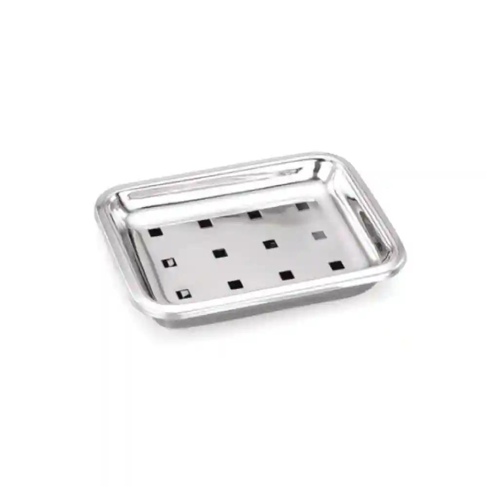 JVL Stainless Steel Rectangle Open Soap Case