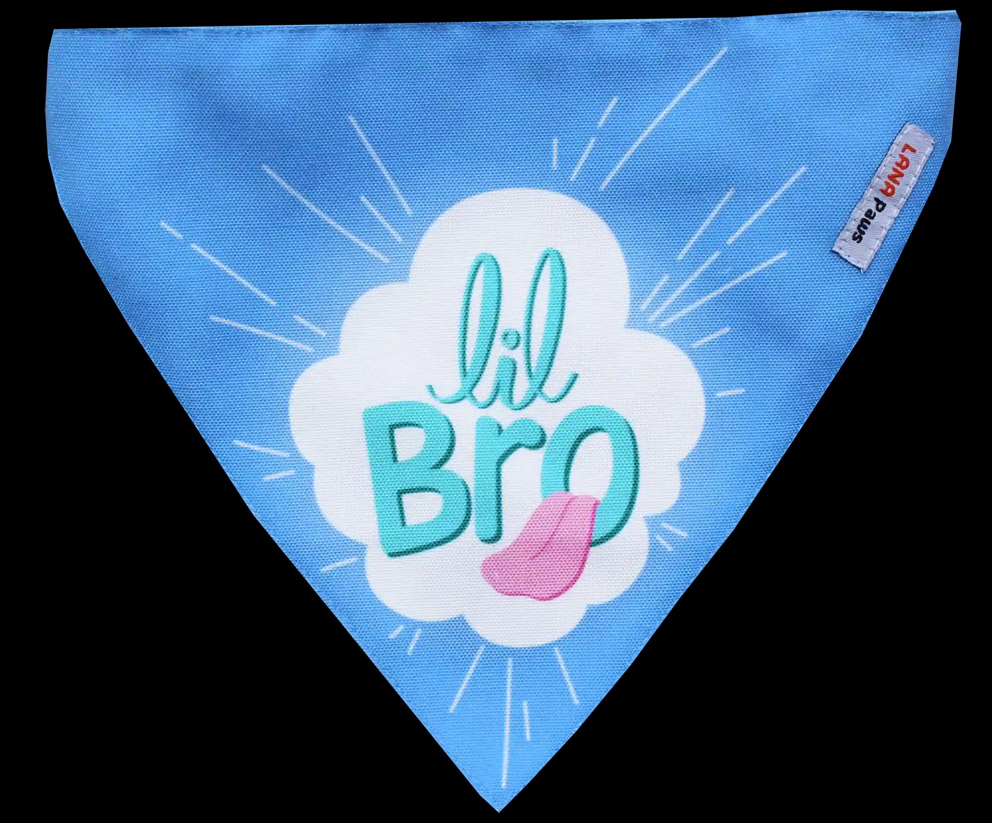 Little Bro Dog Bandana Scarf - Small - Medium