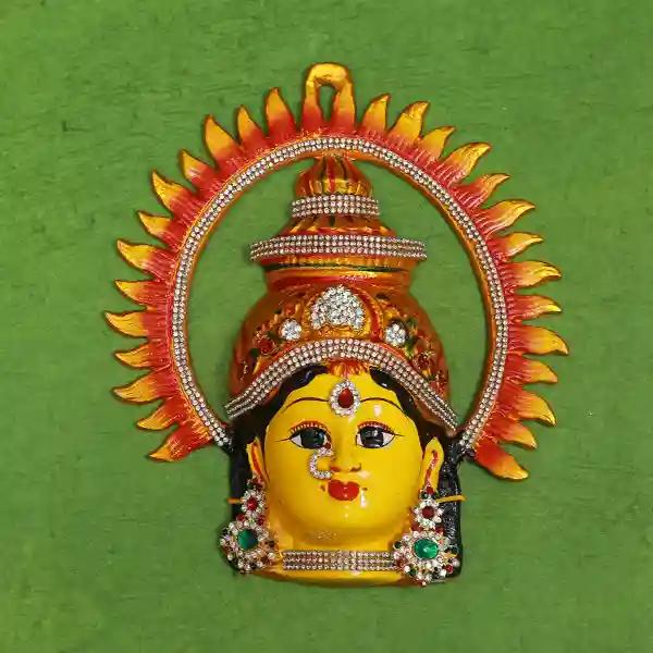 Lakshmi Face with Surya Mukut Decoration - 9 inch