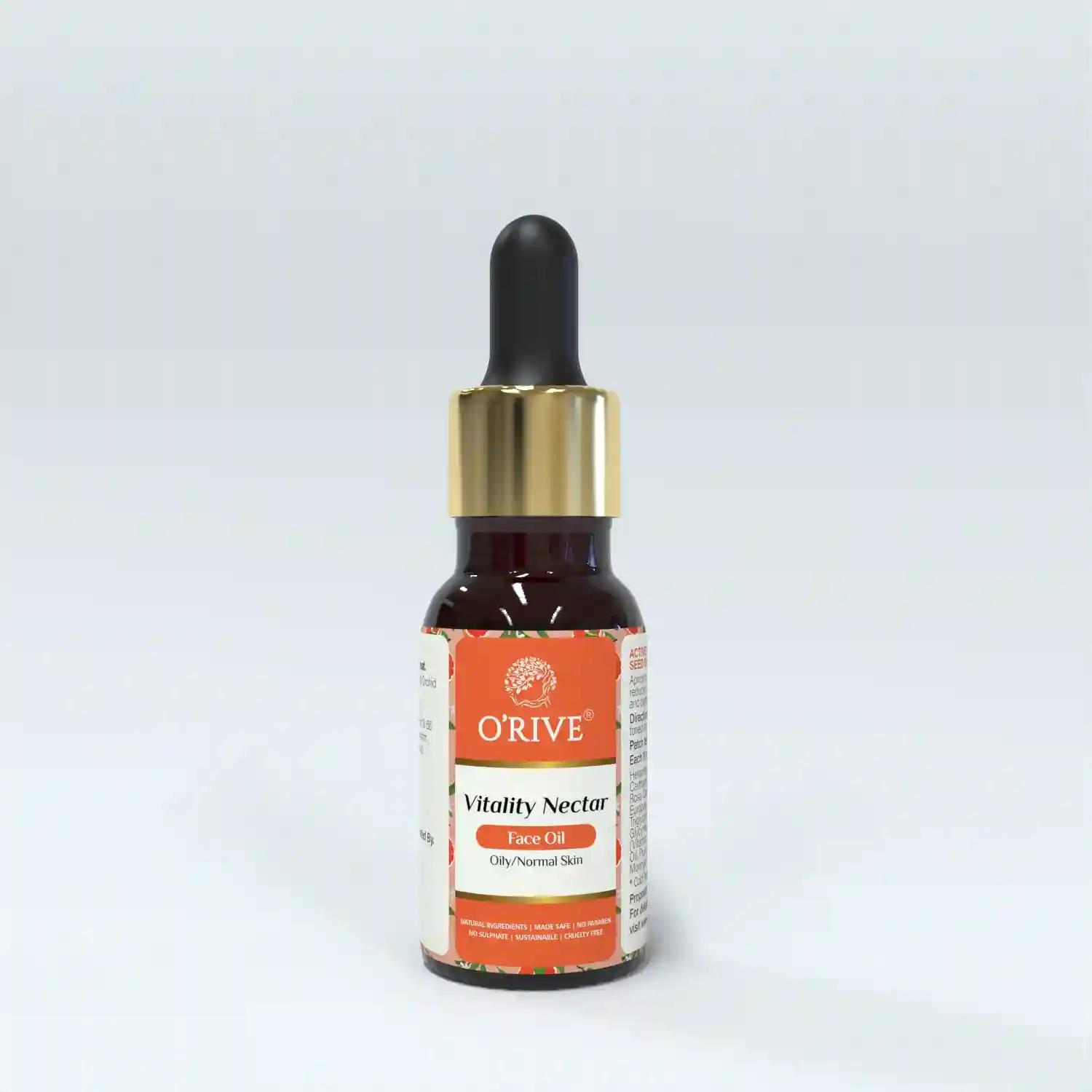 Orive Vitality Nectar Facial Oil (Rosehip & Carrot Seed) - 15 Ml