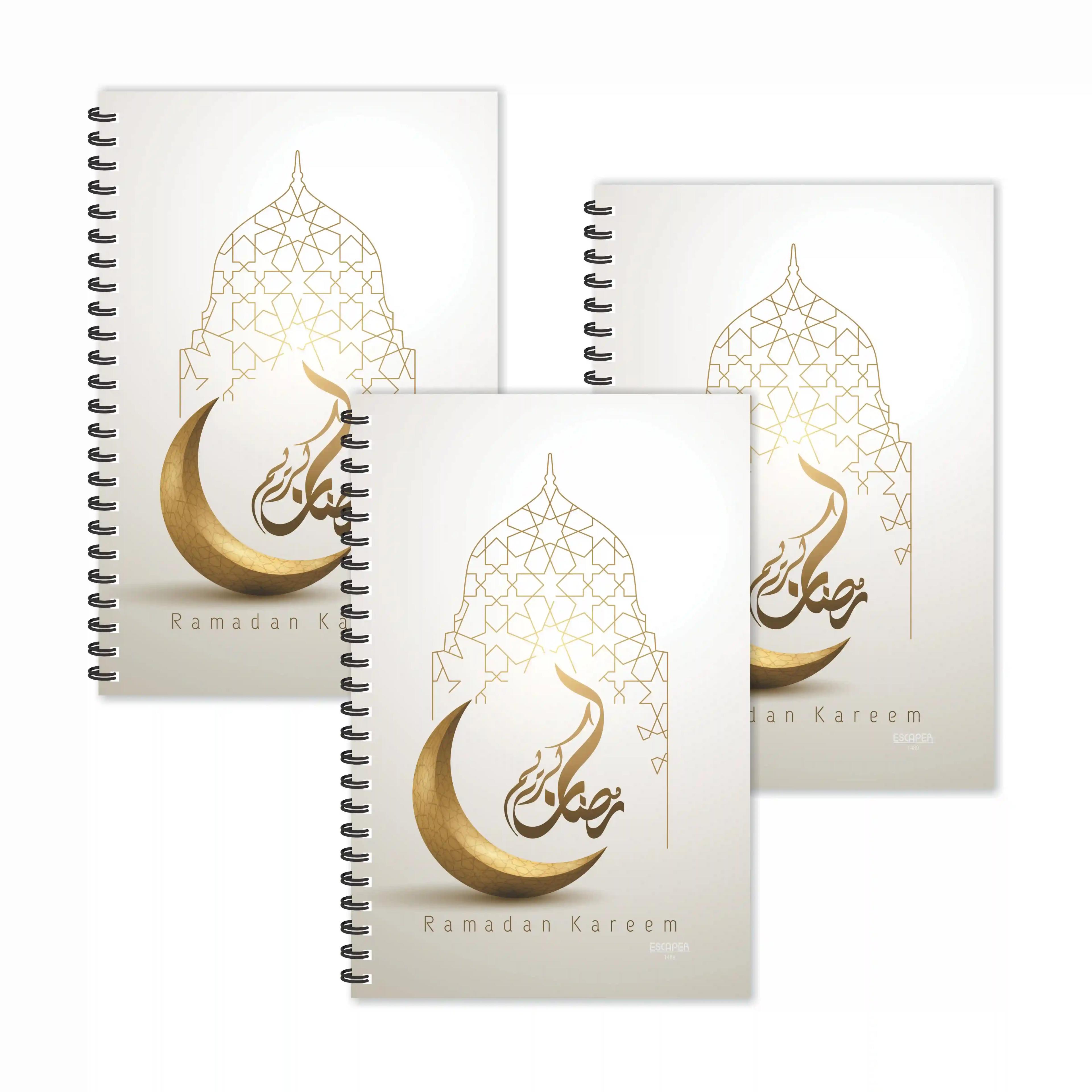 Ramadan Kareem Ruled Diaries - Pack Of 3