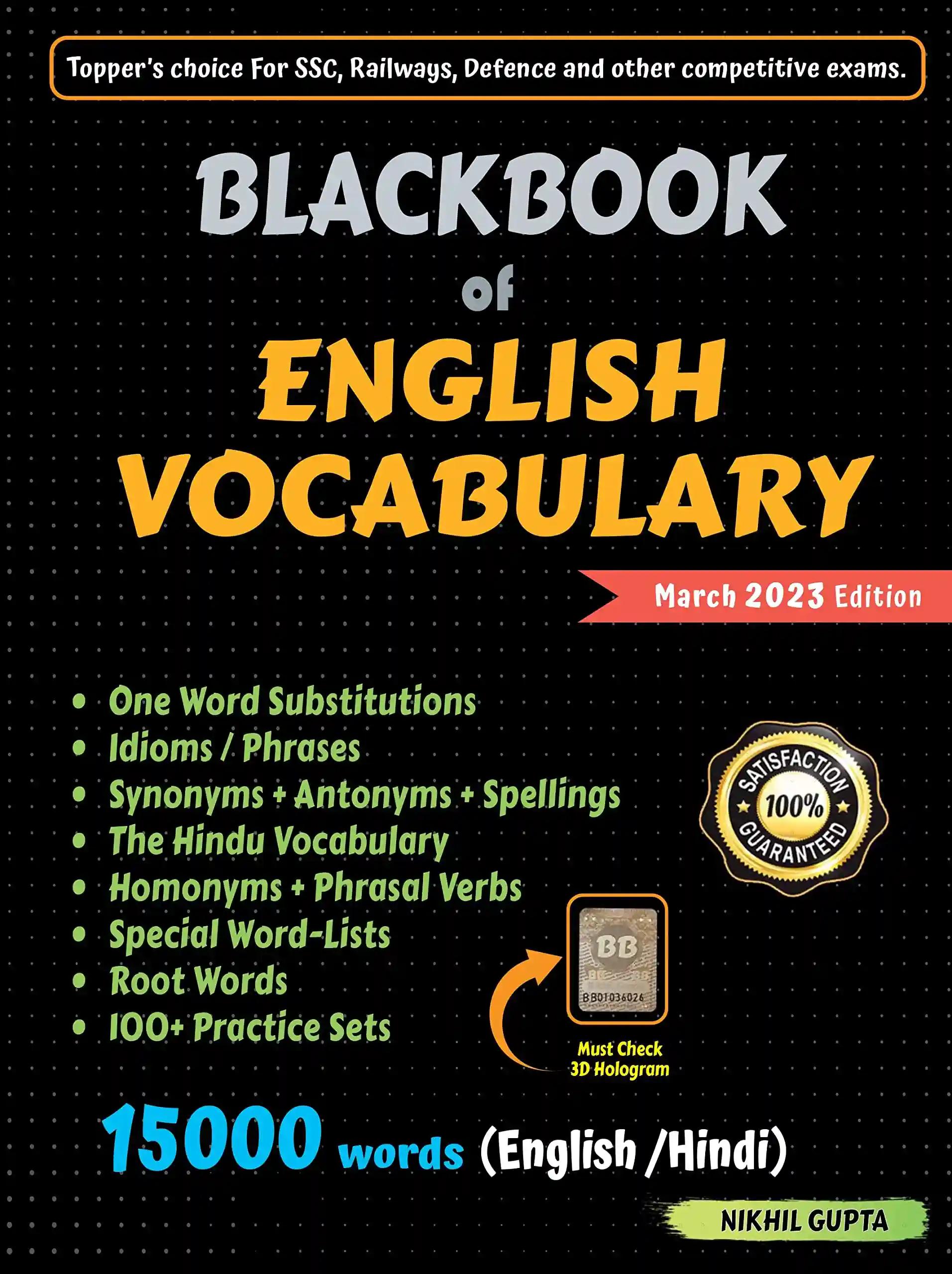 BlackBook of English Vocabulary March 2023 by Nikhil Gupta