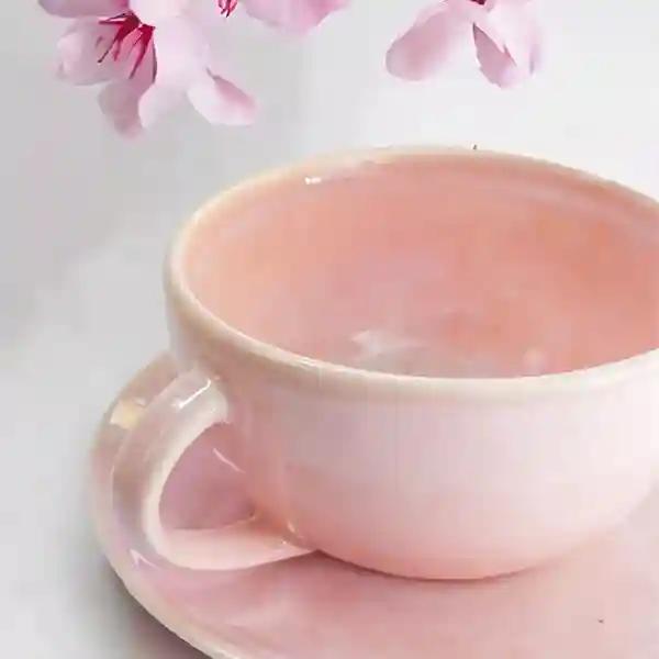 Coffee Mug With Saucer - Pink (Set of 2)