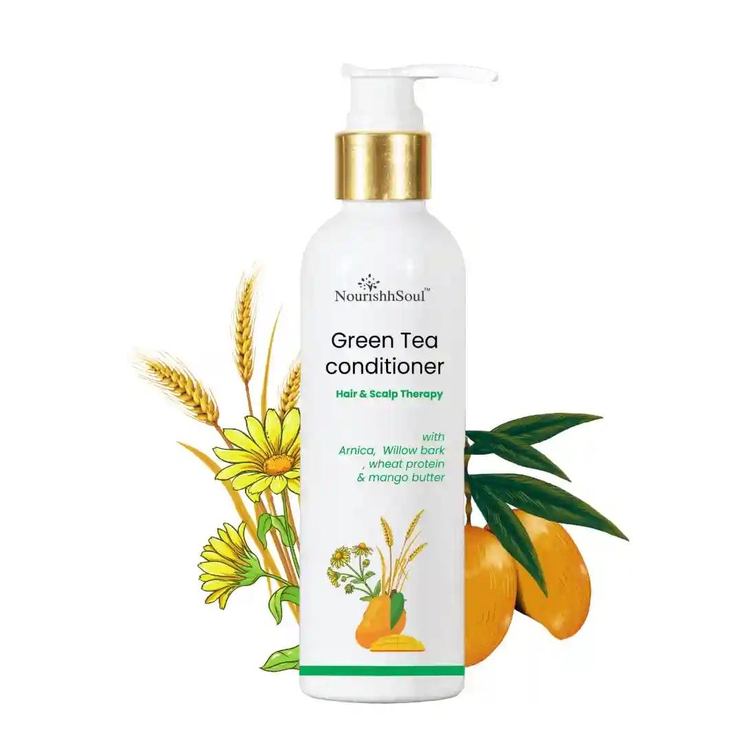 NourishhSoul Green Tea Hair & Scalp Therapy Conditioner - 200 Ml