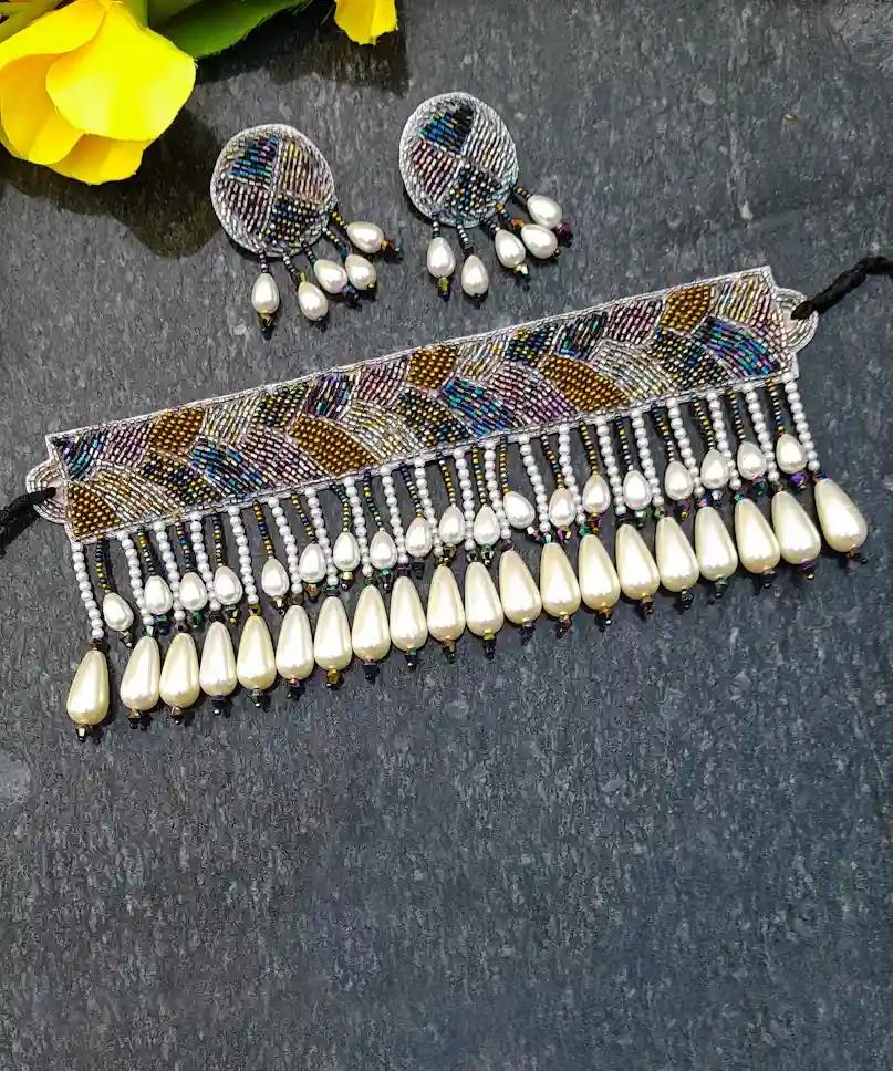 Komal Choker Set - Multi-color