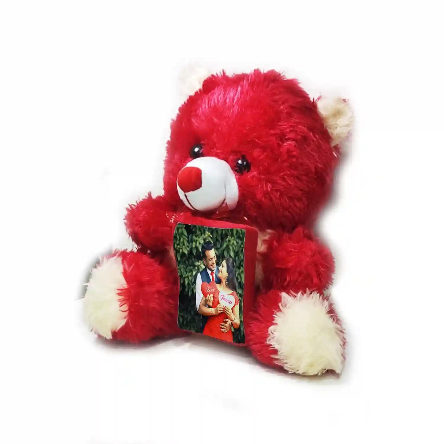 Customized Teddy With Photo Print