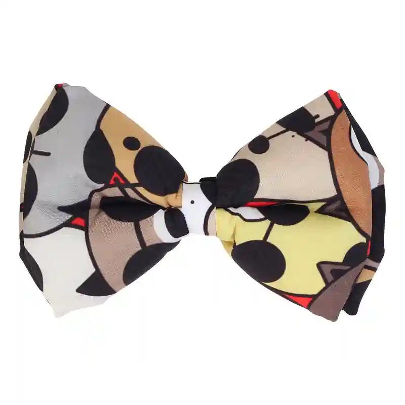 Googly Eyes Black Dog Bowtie - Small - Medium