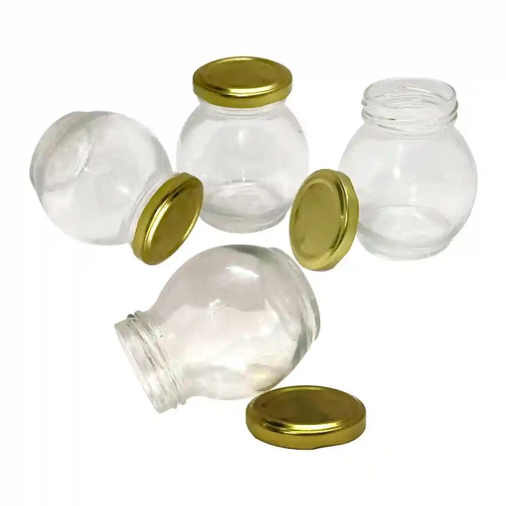 Small Glass Containers For Masala & Spices Storage - Set Of 6