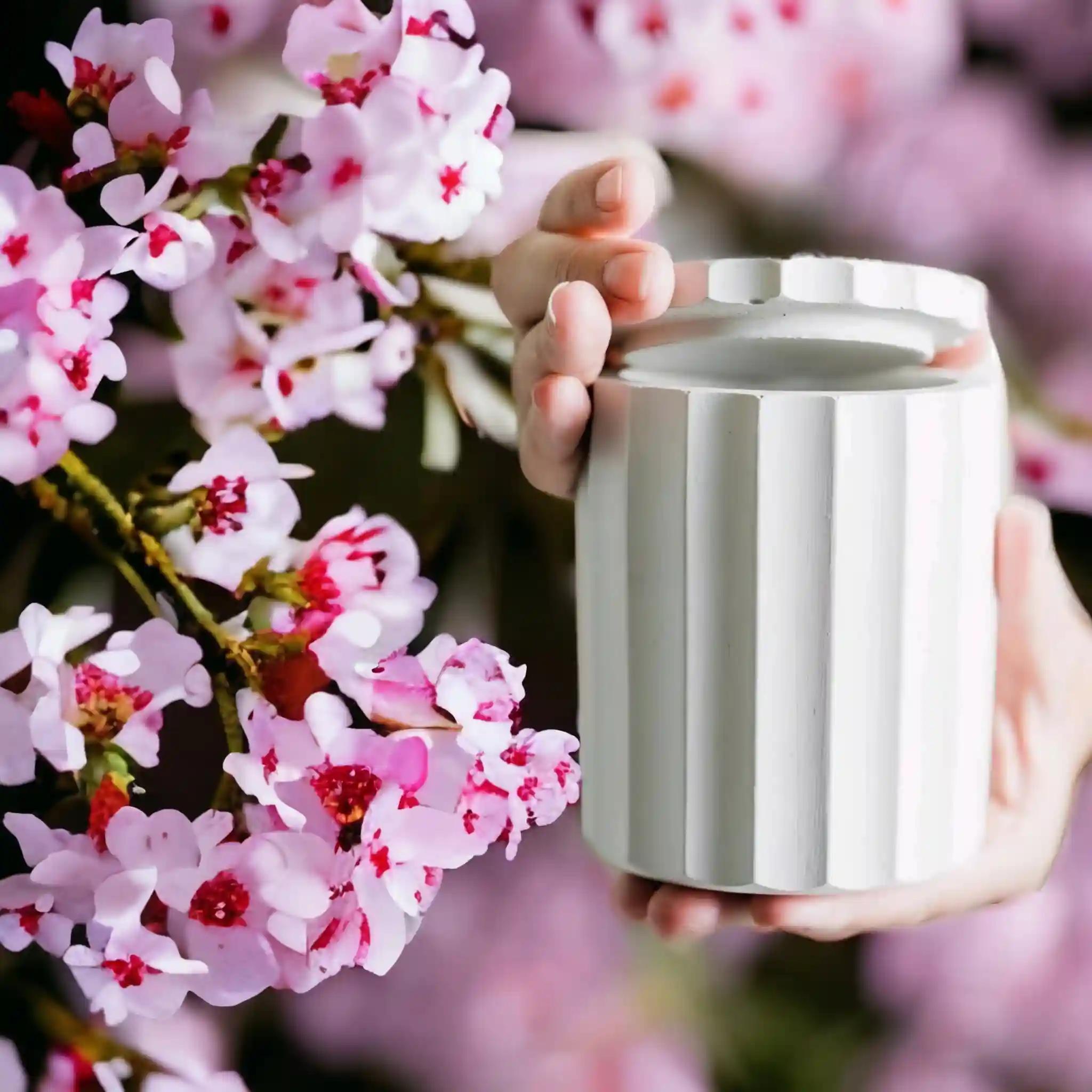 Lining Concrete Candle Jar