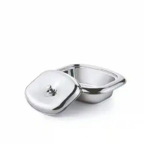 JVL Stainless Steel New Vikrant Dish Bowl with Lid - 700 ml