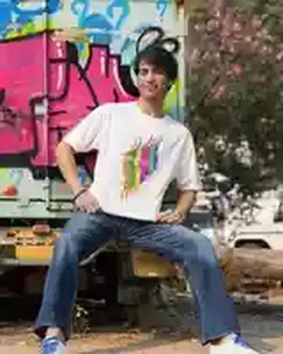 Celebrate with Style: Men's Colorful Happy Holi T-Shirt in Dynamic Splashes | 100% Premium Bio Wash Cotton T-Shirts